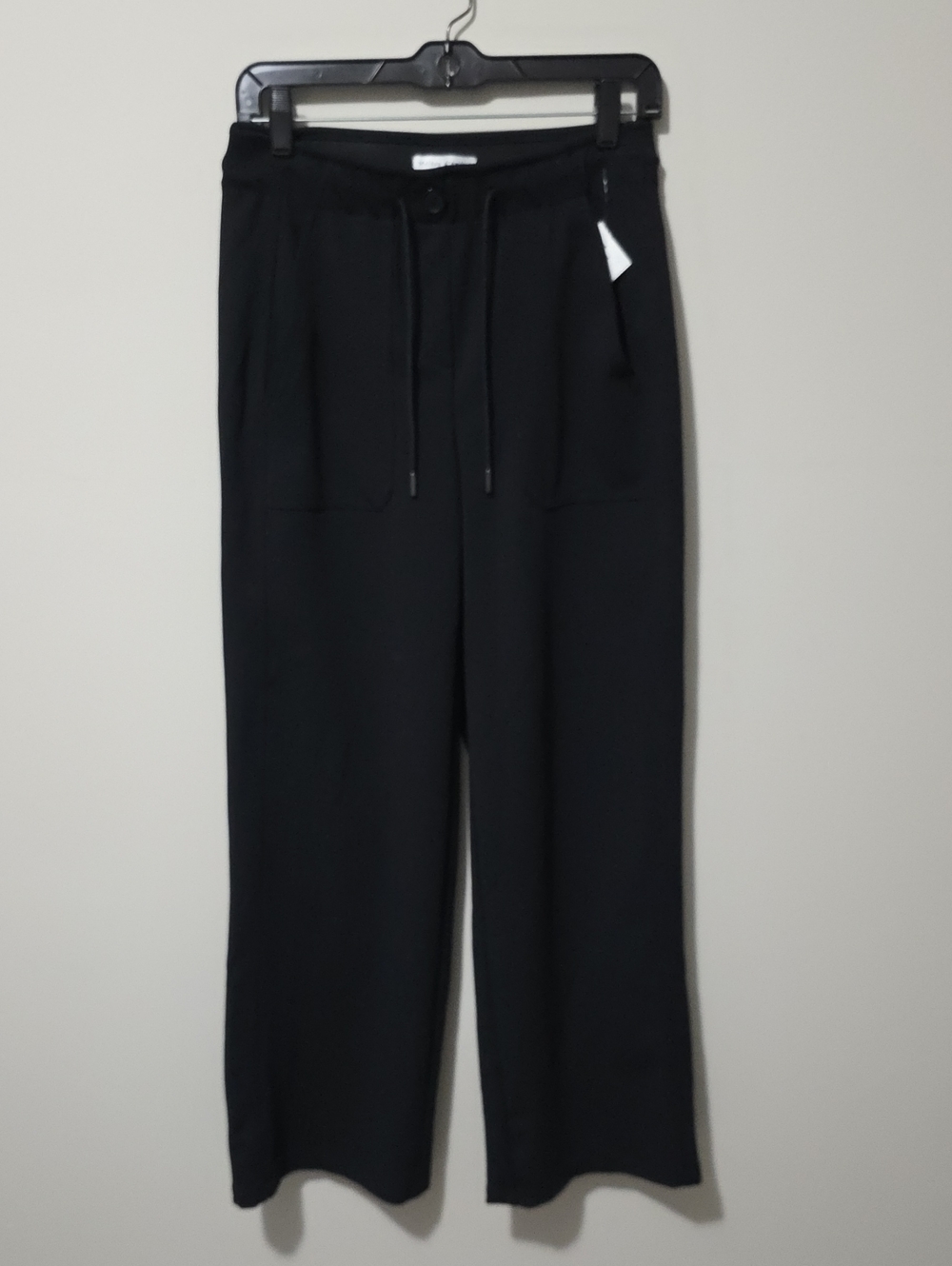 Maison d'Amelie Airflow Wide Leg Pull On Pants Small Black